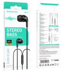 Стереонаушники Borofone BM83 с микрофоном 1.2м черные