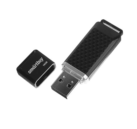  USB флеш накопитель Smartbuy 16GB Quartz Black (SB16GBQZ-K)