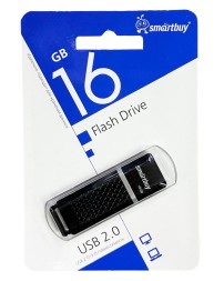 USB флеш накопитель Smartbuy 16GB Quartz Black (SB16GBQZ-K)
