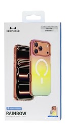 Накладка для i-Phone 17 Pro max Keephone Rainbow MagSnap оранжевый
