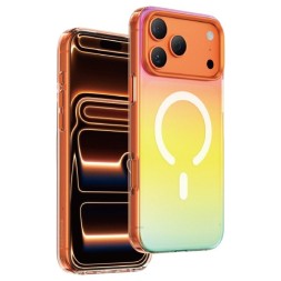 Накладка для i-Phone 17 Pro max Keephone Rainbow MagSnap оранжевый