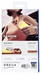 Накладка для i-Phone 17 Pro max Keephone Rainbow MagSnap оранжевый