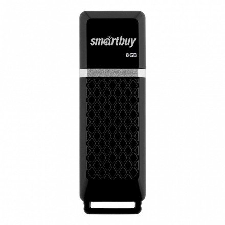  USB флеш накопитель Smartbuy 8GB Quartz series Black (SB8GBQZ-K)