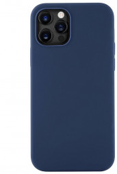Накладка для iPhone 13 Pro Silicone icase без логотипа, №20 тёмно-синяя