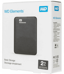 Внешний жесткий диск 2TB WD Elements (WDBU6Y0020BBK-WESN) черный