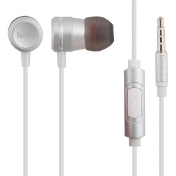 Стереонаушники Hoco M16 с микрофоном серебристые