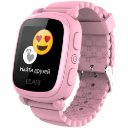 Детские часы Elari KidPhone 2 (KP-2) 1.4&quot;/128х128/450mAh/72ч/Micro-SIM/2G/BT3.0 розовые