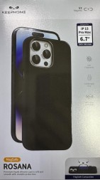 Накладка для i-Phone 15 Pro Max Keephone Rosana Magsafe черный