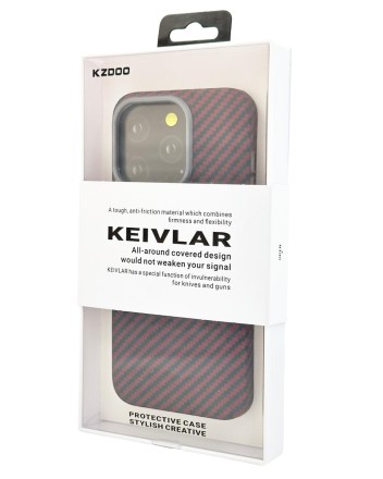  Накладка для i-Phone 15 Pro K-Doo Kevlar пластик красная
