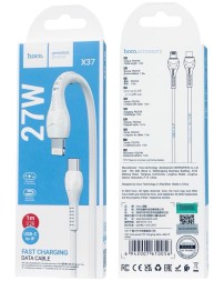 Usb Кабель-зарядка Type-C на Lightning Hoco X37 27W 1м белый