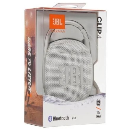  Bluetooth колонка JBL Clip 4 серебристый