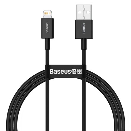  Usb Кабель-зарядка Lightning Baseus Superior series 1м (CALYS-A01) 2.4A черный
