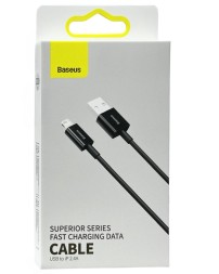 Usb Кабель-зарядка Lightning Baseus Superior series 1м (CALYS-A01) 2.4A черный