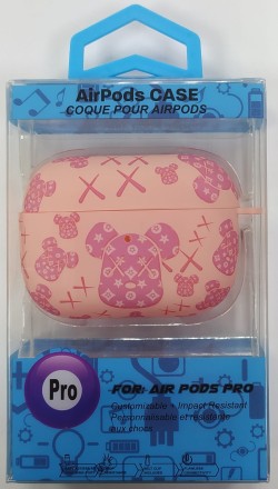  Силиконовый светящийся в темноте чехол для AirPods Pro Luxo Kaws рисунок №52