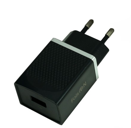  Сетевое зар. устр. Faison HC42A 1USB 2.4A черное