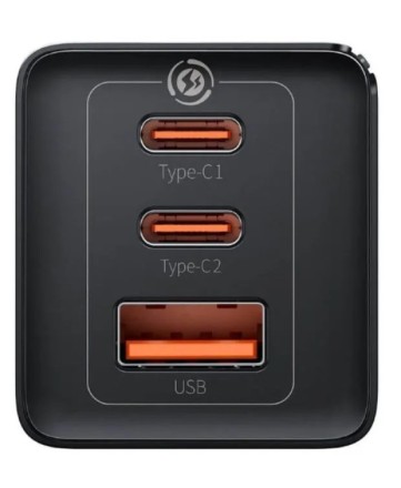  Сетевое зар. устр. Baseus GaN5 Pro Fast Charger 1USB/2C 65W CCGP120201 черное