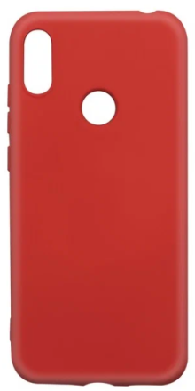  Накладка для Huawei Y6 2019 Silicone cover без логотипа красная