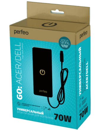  Блок питания для ноутбуков Acer/Dell Perfeo 70W (ULA-70AD)