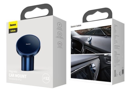  Держатель в автомобиль в воздуховод Baseus Radar Magnetic для i-Phone 12 (SULD-03) синий