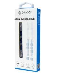 USB-хаб Orico AH-13 4xUSB3.0 серый