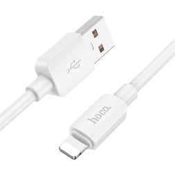 Usb Кабель-зарядка Lightning Hoco X96 2.4A 1м силиконовый белый