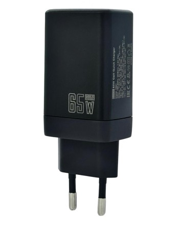  Сетевое зарядное устройство EOFE E601 1C/1USB 65W черное