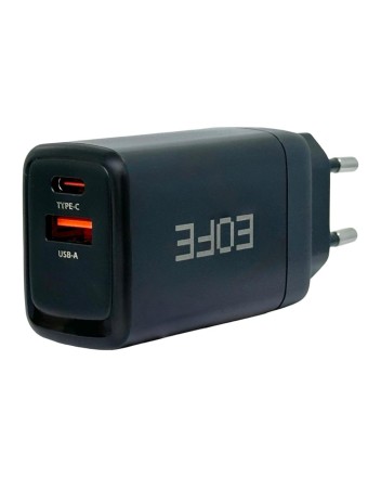  Сетевое зарядное устройство EOFE E601 1C/1USB 65W черное