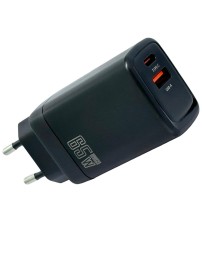 Сетевое зарядное устройство EOFE E601 1C/1USB 65W черное