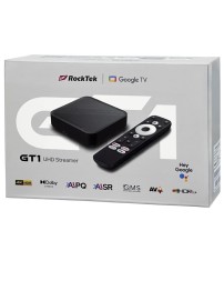 ТВ-приставка Rocktek GT1 UHD Google TV Box 2ГБ/32ГБ черная