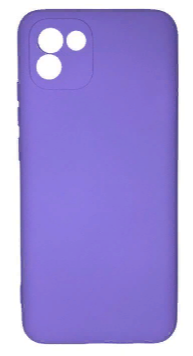  Накладка для Samsung Galaxy A03 Silicone cover без логотипа лаванда