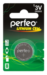 Батарейка Perfeo CR2032/1BL Lithium Cell