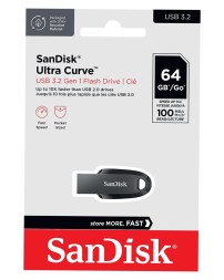 3.2 USB флеш накопитель SanDisk 64GB SDCZ550-064G-G46 Ultra Curve чёрный