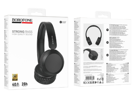  Стереонаушники Bluetooth полноразмерные Borofone BO37 черные