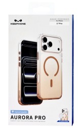 Накладка для i-Phone 17 Pro Keephone Aurora Pro MagSnap оранжевый