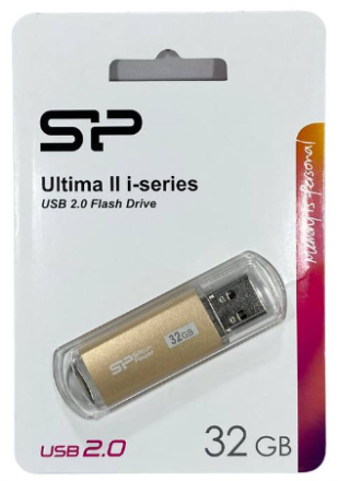  USB флеш накопитель Silicon Power 32GB Ultima II - I Series Champagne