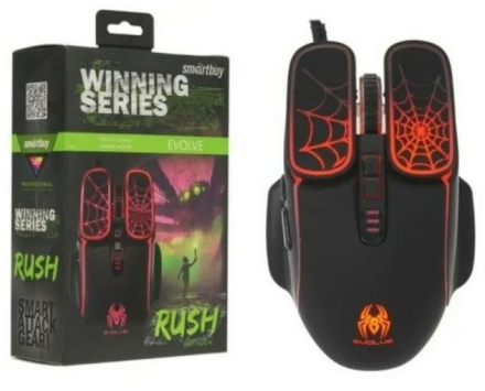  Мышь игровая проводная Smartbuy RUSH Evolve (SBM-742G-K) черная