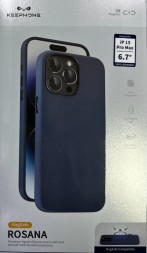 Накладка для i-Phone 15 Pro Max Keephone Rosana Magsafe синий