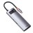  USB-C хаб Baseus Metal Gleam 5в1 3USB/HDMI/USB-C (WKWG020013) серый