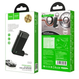 Bluetooth адаптер для магнитолы Hoco E53 BT5.0/145mAh/10ч/AUX черный