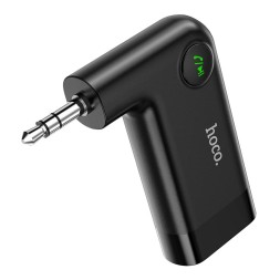 Bluetooth адаптер для магнитолы Hoco E53 BT5.0/145mAh/10ч/AUX черный