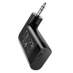 Bluetooth адаптер для магнитолы Hoco E53 BT5.0/145mAh/10ч/AUX черный