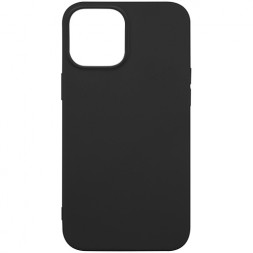 Накладка для iPhone 12 Pro Max 6.7&quot; силикон матовый чёрный