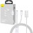  Кабель-зарядка Baseus Superior 3в1 i-Phone/Type-C/Micro 1м (P10320105221-00) 3.5A белый