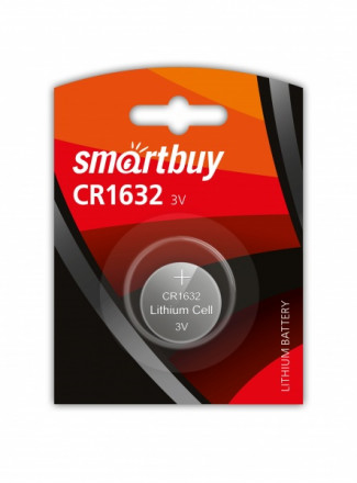 Литиевый элемент питания Smartbuy CR1632/1B (12/720) SBBL-1632-1B