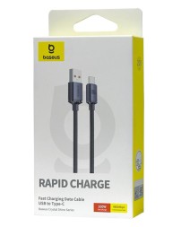 Usb Кабель-зарядка TYPE-C Baseus Crystal Shine 100W 2м (CAJY000501) чёрный