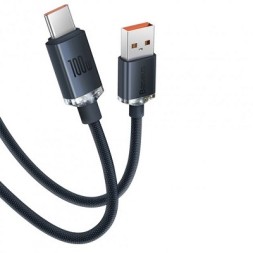 Usb Кабель-зарядка TYPE-C Baseus Crystal Shine 100W 2м CAJY000501 чёрный