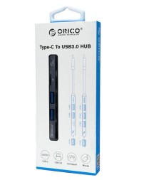 USB-С хаб Orico AH-12F 2xUSB2.0/1xUSB3.0/TF серый