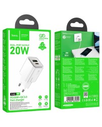 Сетевое зар. устр. Hoco N46 1USB/1C 20W белое