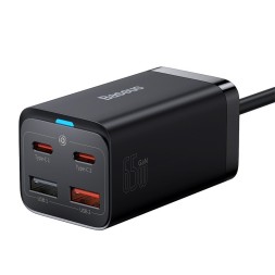 Сетевое зар. устр. Baseus GaN3 Pro Fast Charger 2USB/2C 65W (CCGP040101) черное