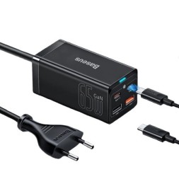Сетевое зар. устр. Baseus GaN3 Pro Fast Charger 2USB/2C 65W (CCGP040101) черное